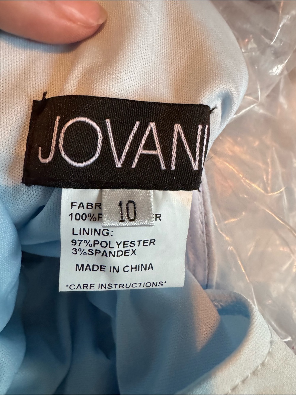 Jovani NWT Sequin Feather Gown Pageant Prom Formal Wedding Dress Size 10 - Picture 5 of 7